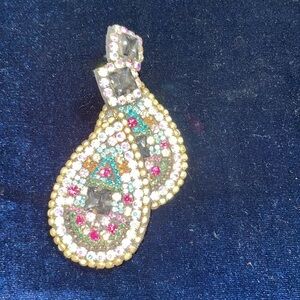 Natasha Earrings Multi Colored Stone Large Tear Drop Earrings Must See 🆕 🩷🩷